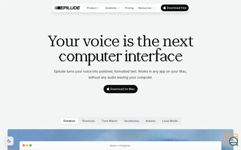Screenshot of Epilude