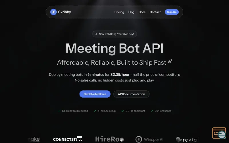 Screenshot of Skribby