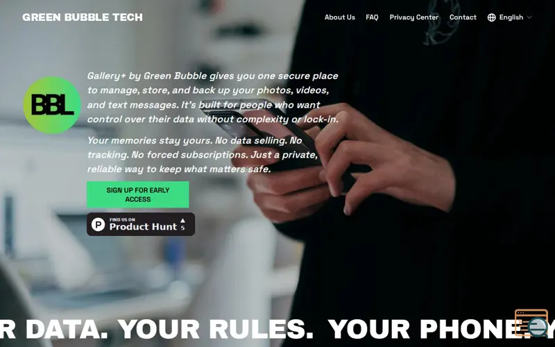 Screenshot of Gallery+ by Green Bubble