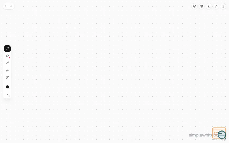 Screenshot of simplewhiteboard
