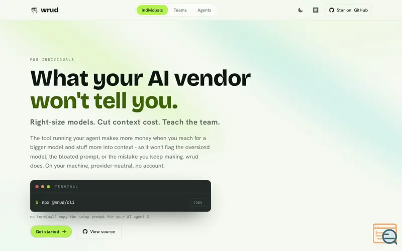 Screenshot of WRUD