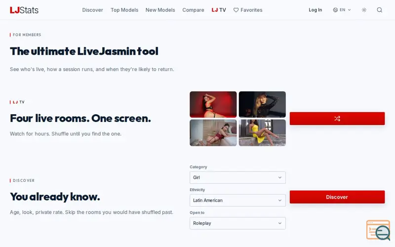 Screenshot of LJStats
