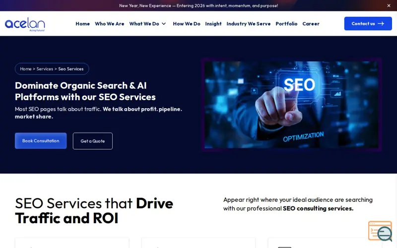 Screenshot of Organic Traffic with Expert SEO Services