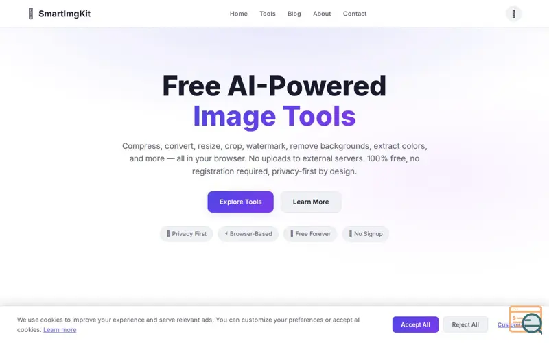 Screenshot of SmartImgKit