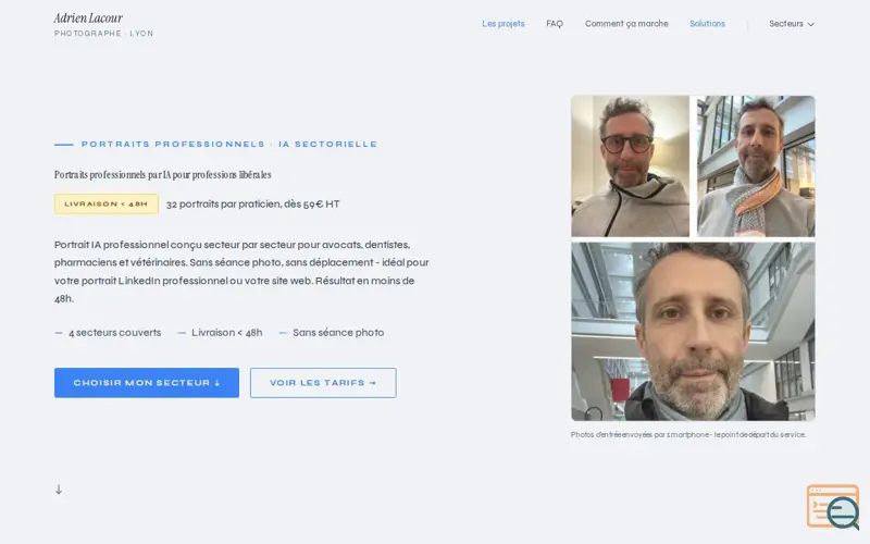 Screenshot of Adrien Lacour Studio