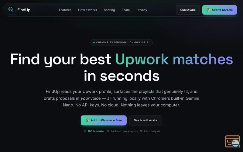 Screenshot of Findup