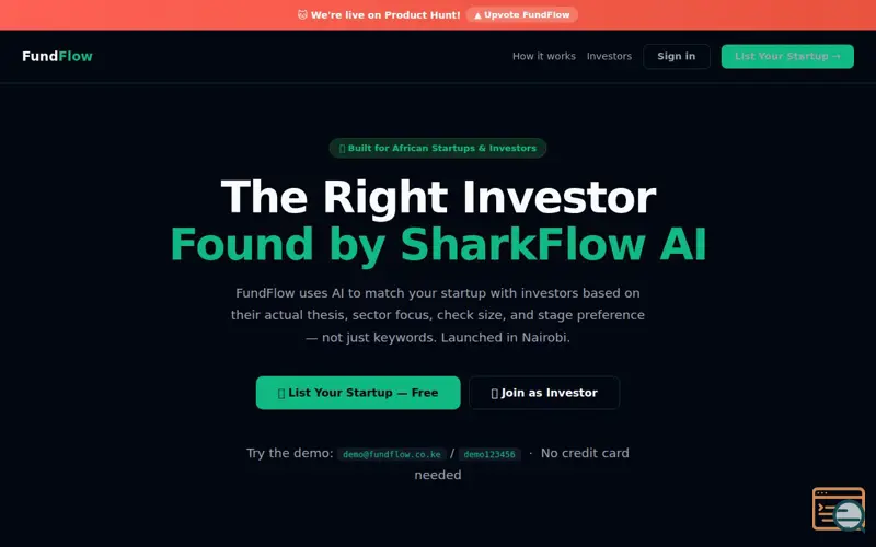 Screenshot of FundFlow 