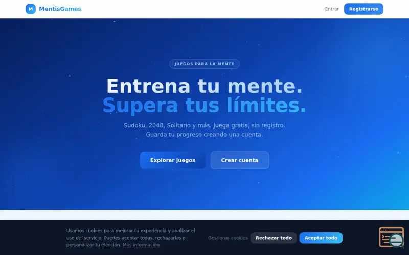 Screenshot of MentisGames