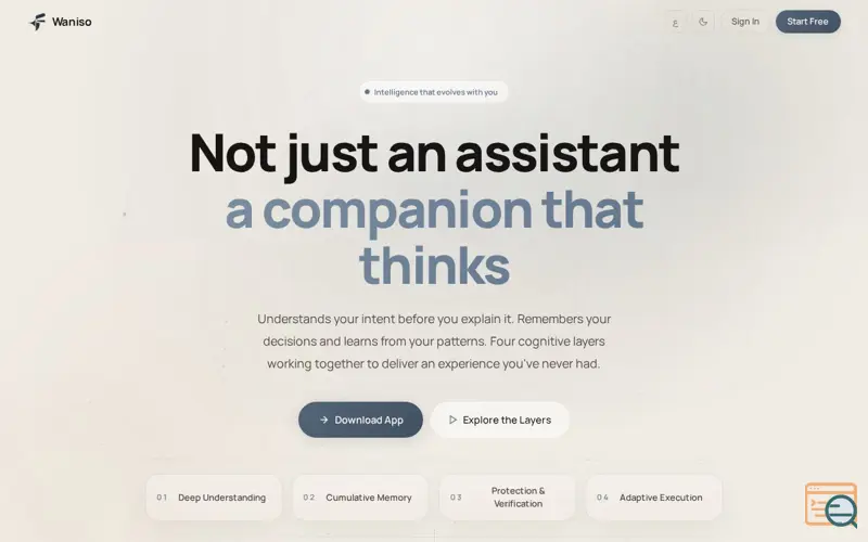 Screenshot of Waniso