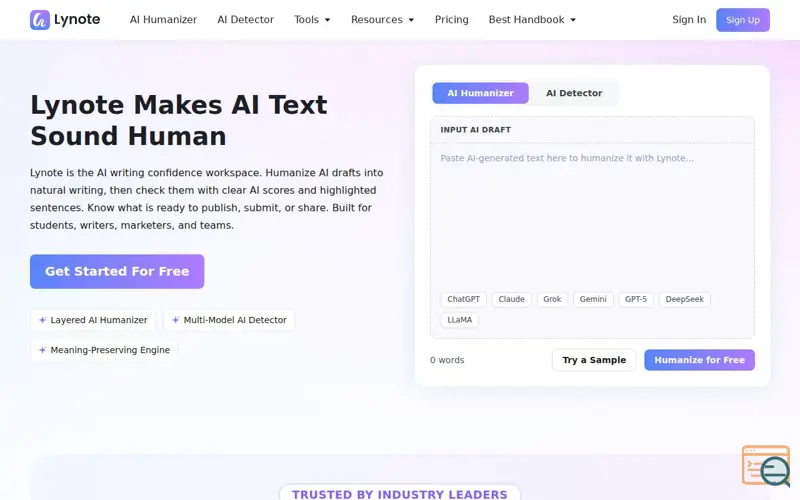 Screenshot of Lynote