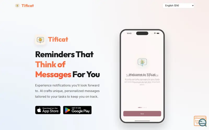 Screenshot of Tificat