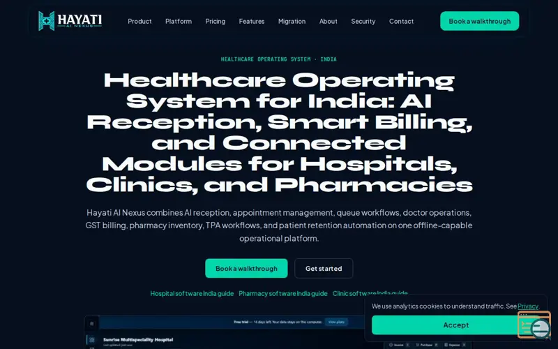 Screenshot of Hayati AI Nexus