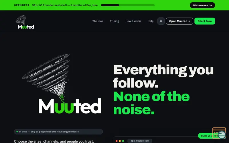 Screenshot of Muuted