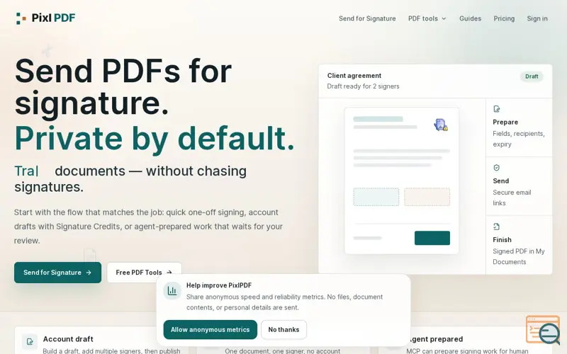 Screenshot of PixlPDF
