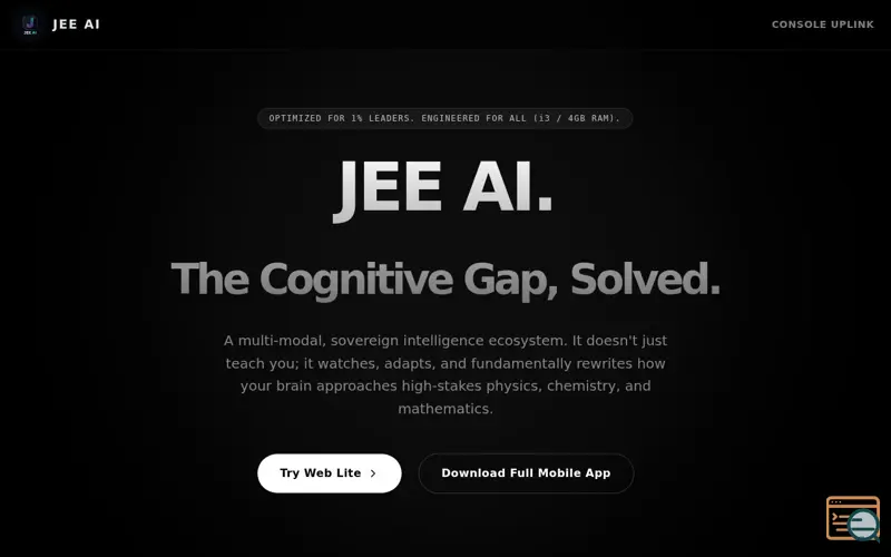 Screenshot of JEE AI by AROM