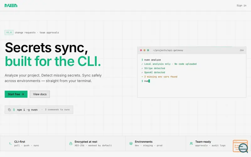 Screenshot of Nven
