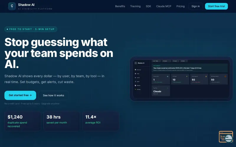 Screenshot of Shadow AI