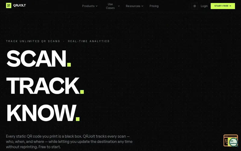 Screenshot of QRJOLT