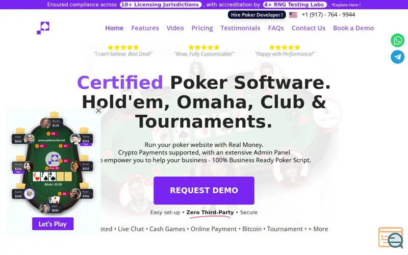 Screenshot of pokerscript