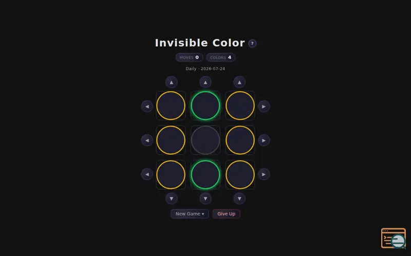 Screenshot of Invisible color