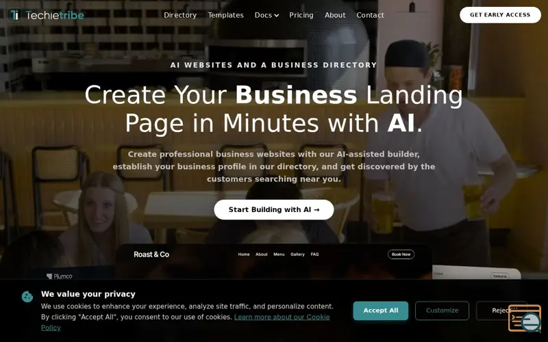 Screenshot of Techietribe