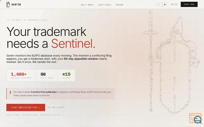Screenshot of Sentin