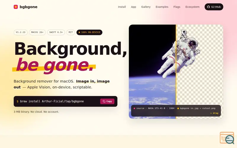 Screenshot of Background Be Gone