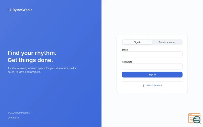Screenshot of RythmWorks