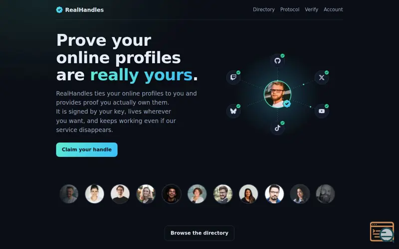 Screenshot of RealHandles