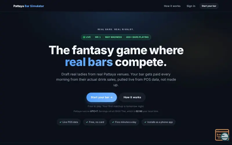 Screenshot of Pattaya Bar Simulator