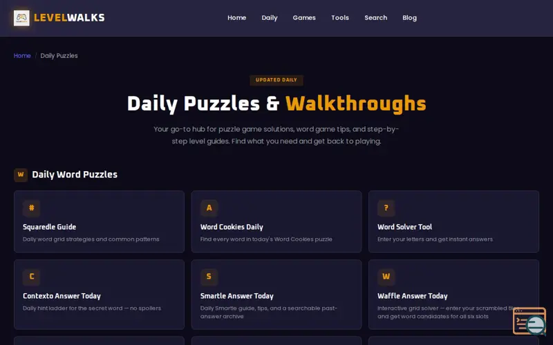 Screenshot of LevelWalks