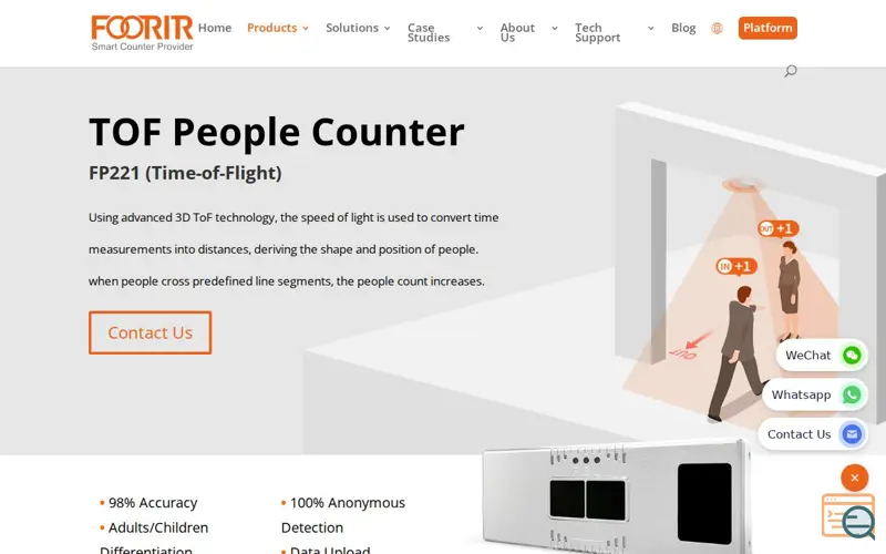 Screenshot of ToF People Counter