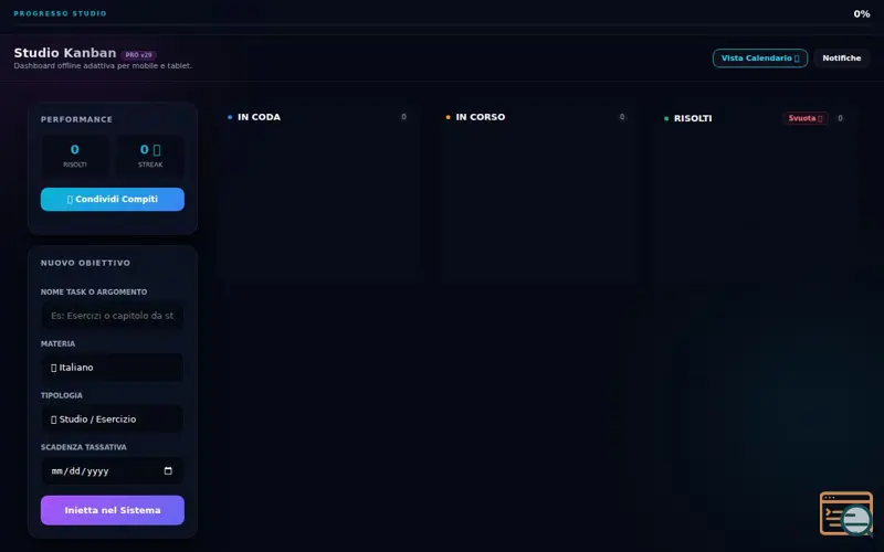 Screenshot of Studio Kanban OS