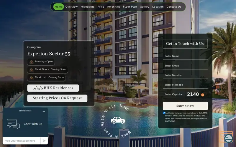 Screenshot of Experion Sector 53 Gurgaon