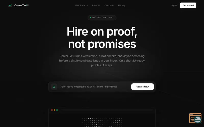 Screenshot of CareerTWiN