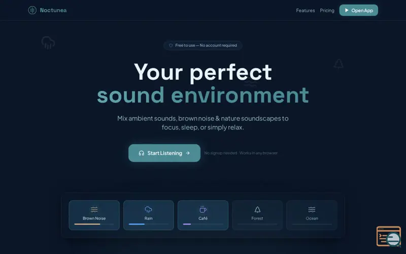 Screenshot of Noctunea
