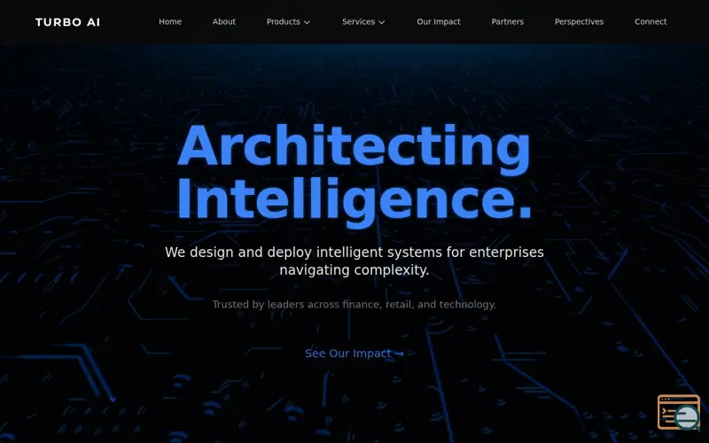 Screenshot of ai and consulting