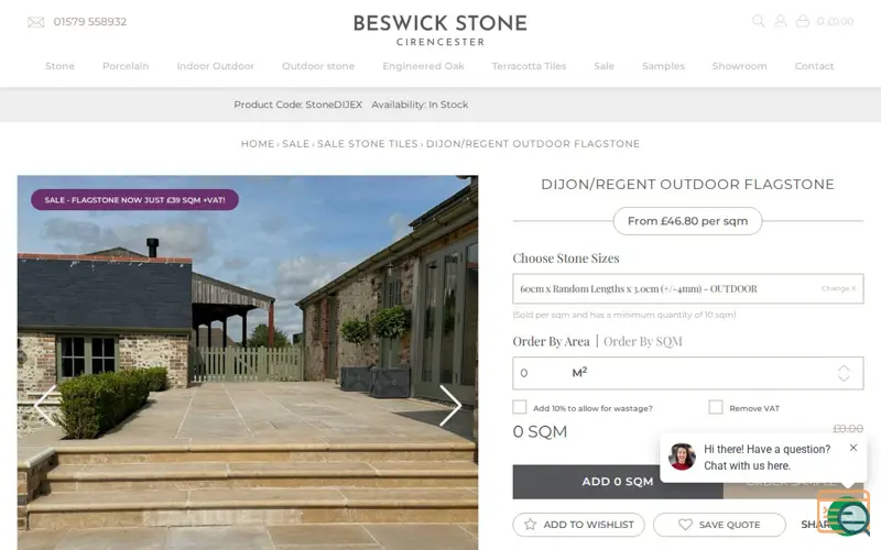Screenshot of Dijon/Regent Outdoor Flagstone
