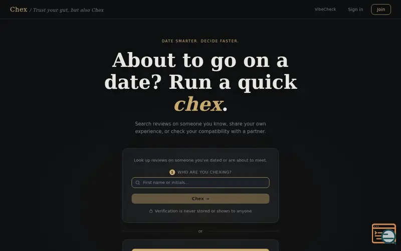 Screenshot of Chex