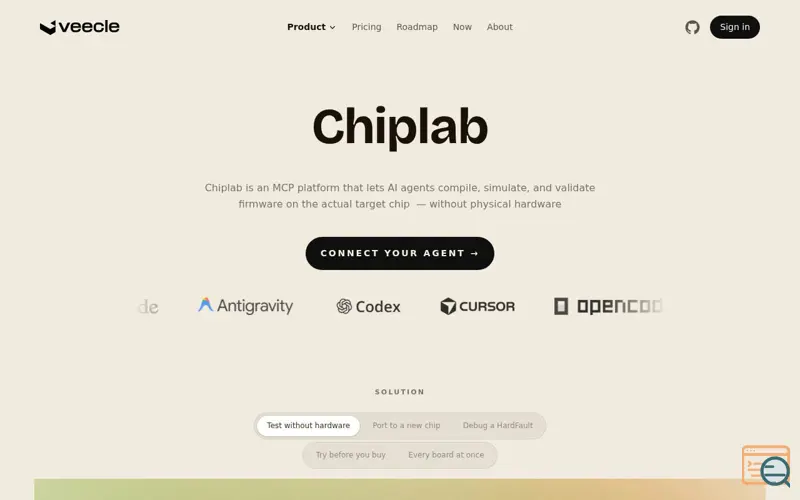 Screenshot of Chiplab