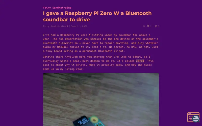 Screenshot of Zerod