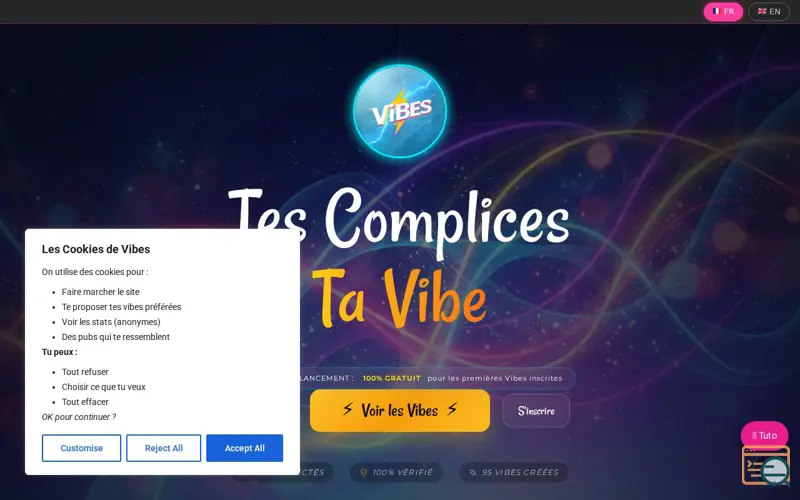 Screenshot of VIBES