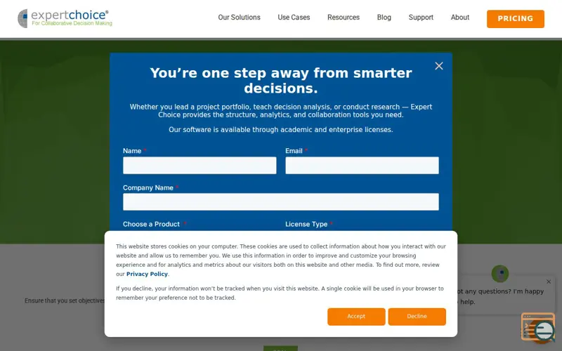 Screenshot of Comparion® AHP Software for Teams