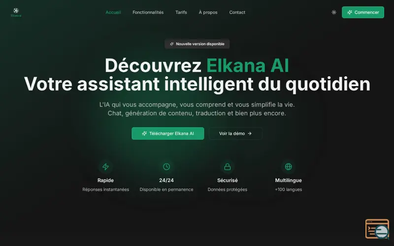 Screenshot of Elkana AI