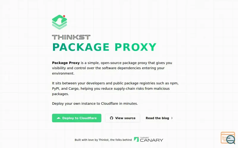 Screenshot of Package Proxy