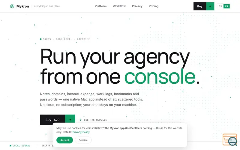 Screenshot of Mykron