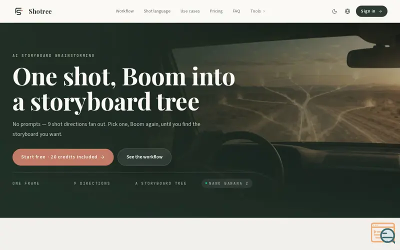 Screenshot of Shotree