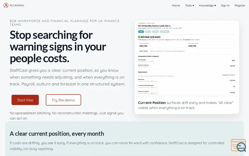 Screenshot of Accelulator