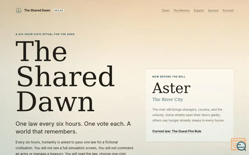Screenshot of The Shared Dawn