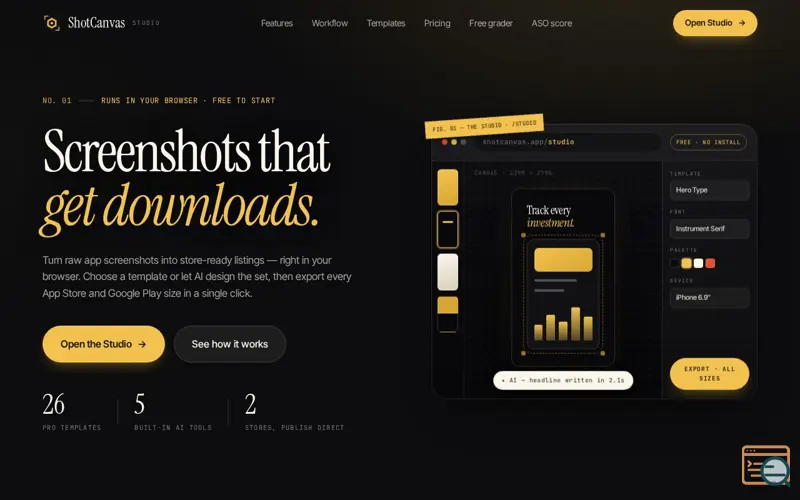 Screenshot of ShotCanvas